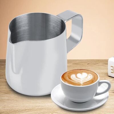 OEM Tasse À Mousser Le Lait - Fafeicy - Pichet En Acier Inoxydable - 150 Ml - Antirouille - Résistant À La Chaleur - Publicité OEM Tasse À Mousser Le Lait - Fafeicy - Pichet En Acier Inoxydable - 150 Ml - Antirouille - Résistant À La Chaleur - Publicité