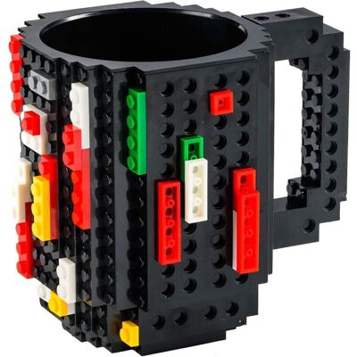 OEM Build On Brick Mug Tasse À Café En Briques - Tasse En Briques De Construction Tasse À Café 350ml (noir)-dou - Publicité OEM Build On Brick Mug Tasse À Café En Briques - Tasse En Briques De Construction Tasse À Café 350ml (noir)-dou - Publicité