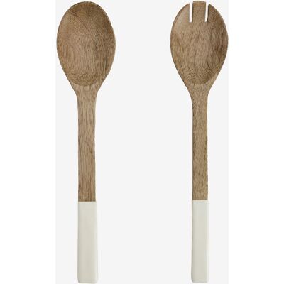 Set De 2 Couverts À Salade En Bois De Manguier Fruela Sklum - Publicité Set De 2 Couverts À Salade En Bois De Manguier Fruela Sklum - Publicité