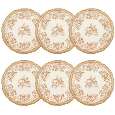NOVASTYL Lot De 6 Assiettes Plates En Grès 26cm, Faustine - Publicité NOVASTYL Lot De 6 Assiettes Plates En Grès 26cm, Faustine - Publicité