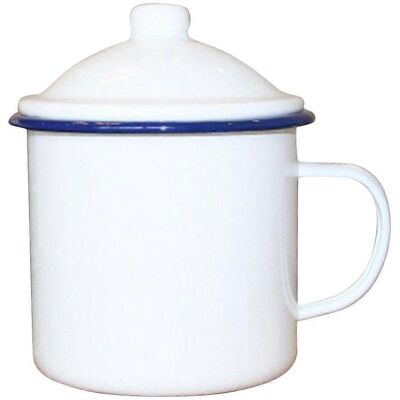 LISATR Tasse À Eau Rétro En Émail, Mug De Camping Portable Pour Eau, Café Ou Lait.-13.50x10.00x10.00cm - Publicité LISATR Tasse À Eau Rétro En Émail, Mug De Camping Portable Pour Eau, Café Ou Lait.-13.50x10.00x10.00cm - Publicité