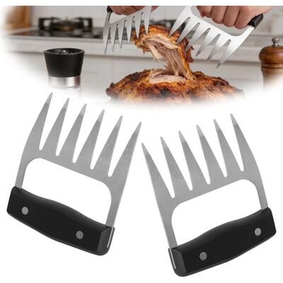 OEM 2 Pcs Griffe À Viande, Acier Inoxydable, Poignée Pp, 6 Dents, Pour Barbecue, Cuisine - Publicité OEM 2 Pcs Griffe À Viande, Acier Inoxydable, Poignée Pp, 6 Dents, Pour Barbecue, Cuisine - Publicité