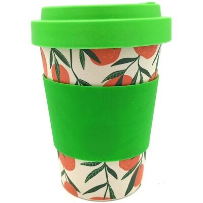 Eden Mug De Voyage Agrumes 400 Ml Motif Fruité Et Coloré - Publicité Eden Mug De Voyage Agrumes 400 Ml Motif Fruité Et Coloré - Publicité