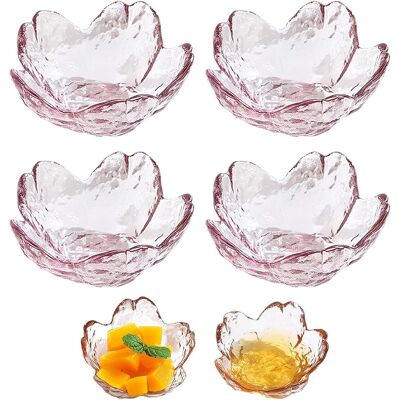 OEM Lot De 6 Bols, Verre, Forme Fleur De Cerisier, Rose, 8,5 X 3,5 Cm, Empilable, Pour Dessert, Glace, Apéritif - Publicité OEM Lot De 6 Bols, Verre, Forme Fleur De Cerisier, Rose, 8,5 X 3,5 Cm, Empilable, Pour Dessert, Glace, Apéritif - Publicité