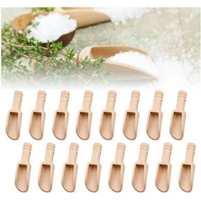 FANGMEDIA Lot De 20 Mini Cuillère En Bois Cuillères À Bonbons En Bois Mini Cuillère À Épices Petite Cuillère À Sel En Bois Cuillères À Thé - Publicité FANGMEDIA Lot De 20 Mini Cuillère En Bois Cuillères À Bonbons En Bois Mini Cuillère À Épices Petite Cuillère À Sel En Bois Cuillères À Thé - Publicité