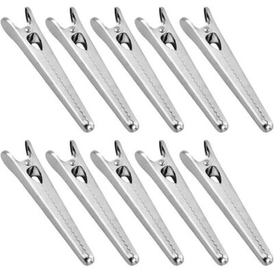 OEM Royaluxe-10 Pièces Pince Sachet Alimentaire Cuisine, Pince Fermeture Sachet Alimentaire Inox, Pince Sachet Argent, Clips De Fermeture De Sacs En Acier Pour Pain, Café, Flocons D'Avoine, Aliments - Publicité OEM Royaluxe-10 Pièces Pince Sachet Alimentaire Cuisine, Pince Fermeture Sachet Alimentaire Inox, Pince Sachet Argent, Clips De Fermeture De Sacs En Acier Pour Pain, Café, Flocons D'Avoine, Aliments - Publicité