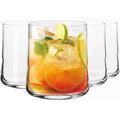 OEM Lot De 4 Verres À Whisky Krosno Shake 280 Ml - Publicité OEM Lot De 4 Verres À Whisky Krosno Shake 280 Ml - Publicité