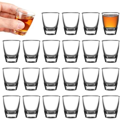 OEM 24 Verres À Shot,verre Transparent,fond Épais,30 Ml,résistant Lave-vaisselle,pour Liqueurs,vodka,fêtes - Publicité OEM 24 Verres À Shot,verre Transparent,fond Épais,30 Ml,résistant Lave-vaisselle,pour Liqueurs,vodka,fêtes - Publicité