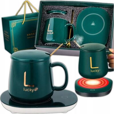 OEM Ensemble Chauffe-café/thé Avec Tasse Et Cuillère - Cadeau De Saint-valentin - Publicité OEM Ensemble Chauffe-café/thé Avec Tasse Et Cuillère - Cadeau De Saint-valentin - Publicité