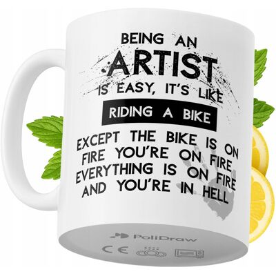 OEM Mug Humoristique Pour Artiste, Avec Un Texte Amusant Et Un Design Graphique Original. Idéal Pour Les Anniversaires, Les Fêtes Et Les Occasions Spéciales. Mug Premium Pour La Maison, Le Bureau Et Le Tr - Publicité OEM Mug Humoristique Pour Artiste, Avec Un Texte Amusant Et Un Design Graphique Original. Idéal Pour Les Anniversaires, Les Fêtes Et Les Occasions Spéciales. Mug Premium Pour La Maison, Le Bureau Et Le Tr - Publicité