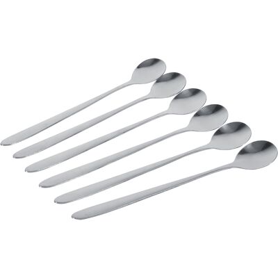 WEYTOLL Cuillère À Soupe En Acier Inoxydable, 6 Pièces, Élégante, À Long Manche, Latte, Crème Glacée, Sundae, Café, Cuillère À Soupe, Cuillères À Café, Nouveau - Publicité WEYTOLL Cuillère À Soupe En Acier Inoxydable, 6 Pièces, Élégante, À Long Manche, Latte, Crème Glacée, Sundae, Café, Cuillère À Soupe, Cuillères À Café, Nouveau - Publicité