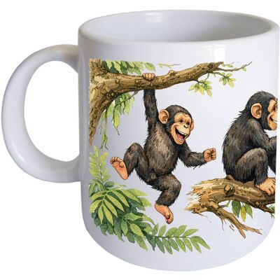 OEM Mug En Céramique Chimpanzés 35 Cl Cbkréation - Publicité OEM Mug En Céramique Chimpanzés 35 Cl Cbkréation - Publicité