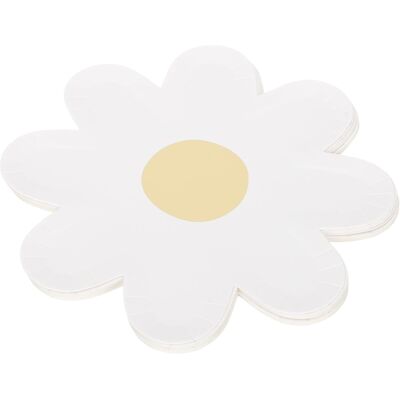 SLOWMOOSE Lot 20 Assiettes En Papier Jetables En Forme De Fleurs, Motif Marguerite, Pour Anniversaires Et Fêtes. Vaisselle En Papier Pour Toutes Les Occasions - Publicité SLOWMOOSE Lot 20 Assiettes En Papier Jetables En Forme De Fleurs, Motif Marguerite, Pour Anniversaires Et Fêtes. Vaisselle En Papier Pour Toutes Les Occasions - Publicité