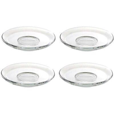 LISATR Lot De 4 Soucoupes Rondes En Verre Transparent, Assiettes Décoratives Pour Le Café Ou Les En-cas-9.00x9.00x1.50cm-transparent Color - Publicité LISATR Lot De 4 Soucoupes Rondes En Verre Transparent, Assiettes Décoratives Pour Le Café Ou Les En-cas-9.00x9.00x1.50cm-transparent Color - Publicité