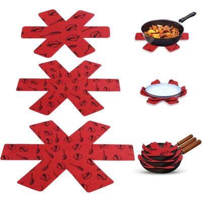 OEM Coussinets En Feutre Rembourrés Rouges – Lot De 15 Protections Imprimées Pour Ustensiles Et Surfaces Délicates - Publicité OEM Coussinets En Feutre Rembourrés Rouges – Lot De 15 Protections Imprimées Pour Ustensiles Et Surfaces Délicates - Publicité