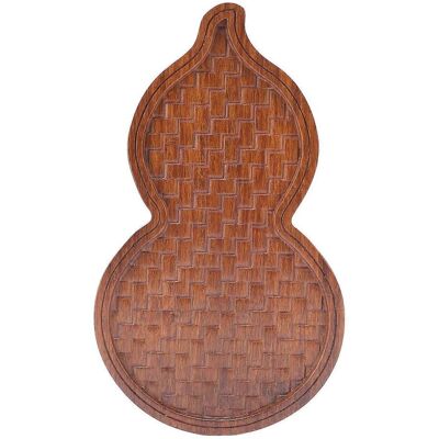 FLAMMKRAFT Plateau À Thé En Forme De Gourde, Petit Plateau De Service Multifonctionnel Pour La Maison Et Le Bureau, 30 X 17,6 Cm - Publicité FLAMMKRAFT Plateau À Thé En Forme De Gourde, Petit Plateau De Service Multifonctionnel Pour La Maison Et Le Bureau, 30 X 17,6 Cm - Publicité