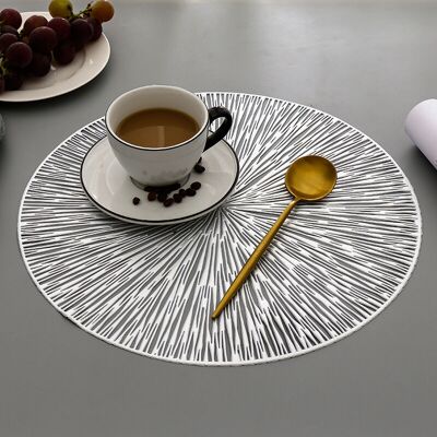 OEM Ensemble De 4 Nappes Rondes – Style Européen Ajouré – Décoration De Mariage Et De Fête – Argent - Publicité OEM Ensemble De 4 Nappes Rondes – Style Européen Ajouré – Décoration De Mariage Et De Fête – Argent - Publicité