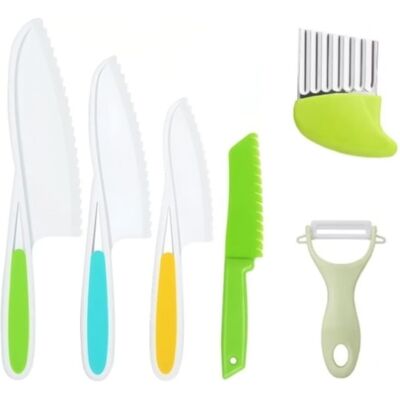 LUMIERE Ensemble De Couteaux De Cuisine Pour Enfants, 6 Pièces Multicolores - Publicité LUMIERE Ensemble De Couteaux De Cuisine Pour Enfants, 6 Pièces Multicolores - Publicité