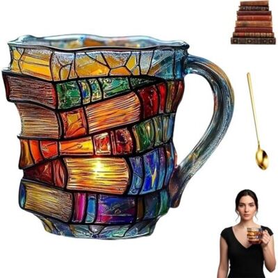 NO BRAND Pair Tasse À Café En Forme De Livre 3d – Mug Empilable Décoratif Pour Halloween Et Thanksgiving – Cadeau Pour Passionnés De Lecture - Publicité NO BRAND Pair Tasse À Café En Forme De Livre 3d – Mug Empilable Décoratif Pour Halloween Et Thanksgiving – Cadeau Pour Passionnés De Lecture - Publicité