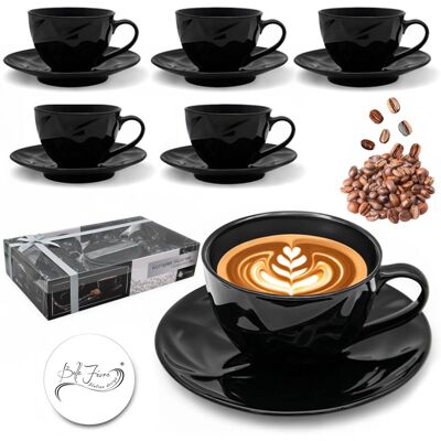 OEM Ensemble De 6 Tasses + 6 Soucoupes (220 Ml) - Coffret Cadeau - Publicité OEM Ensemble De 6 Tasses + 6 Soucoupes (220 Ml) - Coffret Cadeau - Publicité