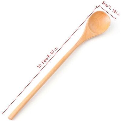 ALLAUVE Cuillère En Bois, Cuillère À Soupe, Cuillère À Sucre, Cuillère À Café, Ustensile De Cuisine À Long Manche, Vaisselle - Publicité ALLAUVE Cuillère En Bois, Cuillère À Soupe, Cuillère À Sucre, Cuillère À Café, Ustensile De Cuisine À Long Manche, Vaisselle - Publicité