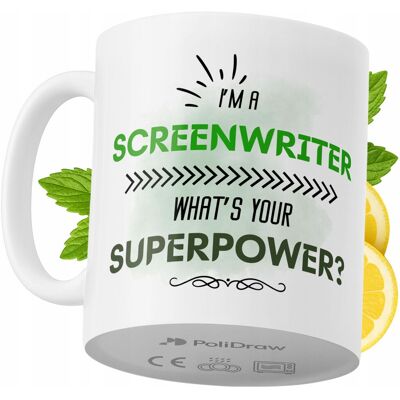 OEM Mug Humoristique Pour Scénariste, Avec Texte Amusant Et Design Graphique. Idéal Pour Les Anniversaires, Les Fêtes Et Les Occasions Spéciales. Mug Premium Pour La Maison, Le Bureau Et Le Travail. Blanc - Publicité OEM Mug Humoristique Pour Scénariste, Avec Texte Amusant Et Design Graphique. Idéal Pour Les Anniversaires, Les Fêtes Et Les Occasions Spéciales. Mug Premium Pour La Maison, Le Bureau Et Le Travail. Blanc - Publicité