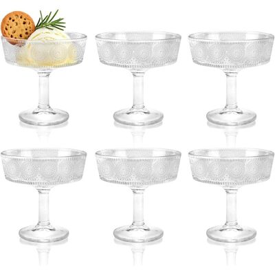 OEM Ensemble De 6 Coupes À Trifle Transparentes Sur Pied, 190 Ml (6 Oz), Petits Bols À Dessert En Verre Sur Pied, Design Moderne, Présentoir À Trifle En Cristal, Centre De Table Pour Glace, Salade Et Frui - Publicité OEM Ensemble De 6 Coupes À Trifle Transparentes Sur Pied, 190 Ml (6 Oz), Petits Bols À Dessert En Verre Sur Pied, Design Moderne, Présentoir À Trifle En Cristal, Centre De Table Pour Glace, Salade Et Frui - Publicité