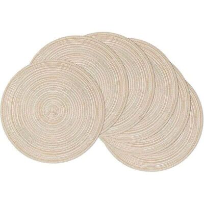 STAKMANN Set De 6 Sous-plats Tressés Ronds 15 Pouces Anti-dérapants Et Résistants À La Chaleur Pour Décoration De Table (beige) - Publicité STAKMANN Set De 6 Sous-plats Tressés Ronds 15 Pouces Anti-dérapants Et Résistants À La Chaleur Pour Décoration De Table (beige) - Publicité