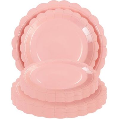 OEM 50 Assiettes Jetables En Carton, 17,8 Cm Et 22,8 Cm, Vaisselle Fête Élégante Avec Motif Rayé, Usage Événementiel - Publicité OEM 50 Assiettes Jetables En Carton, 17,8 Cm Et 22,8 Cm, Vaisselle Fête Élégante Avec Motif Rayé, Usage Événementiel - Publicité