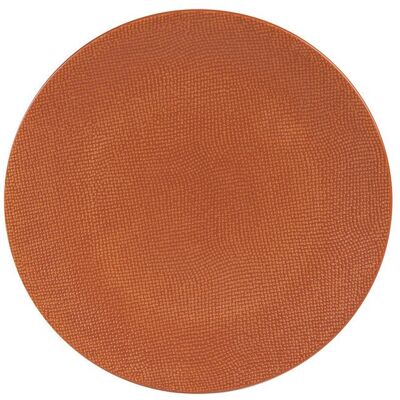 OEM 1 Assiette De Présentation Vésuvio, Grès Satiné Motif Relief, Orange Ocre, 31 Cm, Service Repas Ou Apéritif - Publicité OEM 1 Assiette De Présentation Vésuvio, Grès Satiné Motif Relief, Orange Ocre, 31 Cm, Service Repas Ou Apéritif - Publicité