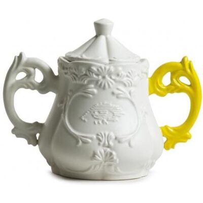 OEM 1 Bol À Sucre En Porcelaine Jaune, Design Versailles Avec Anses Fluo, Style Rococo Contemporain, Pour Service Thé Ou Café - Publicité OEM 1 Bol À Sucre En Porcelaine Jaune, Design Versailles Avec Anses Fluo, Style Rococo Contemporain, Pour Service Thé Ou Café - Publicité