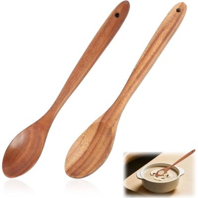 OEM Lot De 2 Cuillère, Bois D'Acacia, 30 Cm, Ergonomique, Antiadhésif, Cuisine Quotidienne - Publicité OEM Lot De 2 Cuillère, Bois D'Acacia, 30 Cm, Ergonomique, Antiadhésif, Cuisine Quotidienne - Publicité