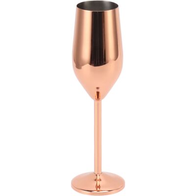 MCKENSA Flûtes À Champagne En Acier Inoxydable Plaqué Cuivre, Compatibles Lave-vaisselle, Pour Fêtes Et Maison - Publicité MCKENSA Flûtes À Champagne En Acier Inoxydable Plaqué Cuivre, Compatibles Lave-vaisselle, Pour Fêtes Et Maison - Publicité