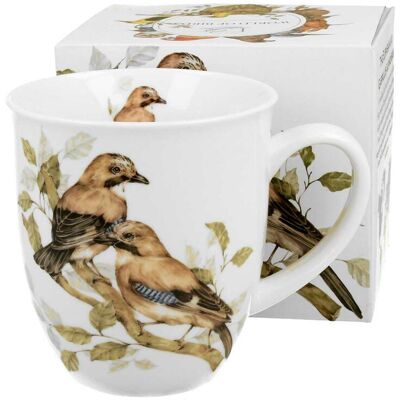OEM Mug En Porcelaine À Motif De Geais, 400 Ml - Publicité OEM Mug En Porcelaine À Motif De Geais, 400 Ml - Publicité