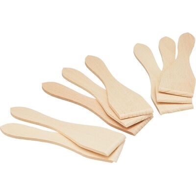 OEM Lot De 8 Spatules, Bois De Hêtre, Pour Raclette Et Crêpière, Ustensiles De Cuisine - Publicité OEM Lot De 8 Spatules, Bois De Hêtre, Pour Raclette Et Crêpière, Ustensiles De Cuisine - Publicité