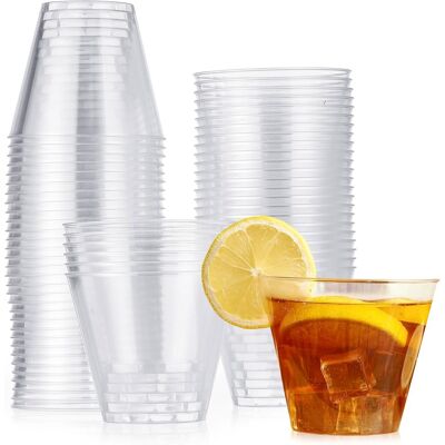 GRASSLIN 60 Verres, Plastique Dur, Transparent, 255ml, Cocktails, Fêtes - Publicité GRASSLIN 60 Verres, Plastique Dur, Transparent, 255ml, Cocktails, Fêtes - Publicité