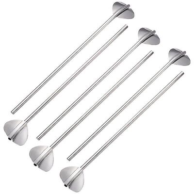 FATRD Lot De 6 Cuillères À Paille Pour Desserts, Boutique Et Maison - Publicité FATRD Lot De 6 Cuillères À Paille Pour Desserts, Boutique Et Maison - Publicité