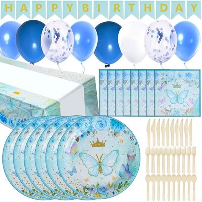 OEM Ensemble De Couverts Jetables Pour Anniversaire, 83 Pièces - Publicité OEM Ensemble De Couverts Jetables Pour Anniversaire, 83 Pièces - Publicité