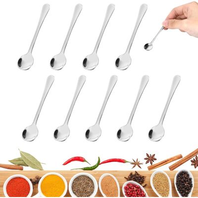OEM Lot De 10 Cuillère, Acier Inoxydable, 7,5 Cm, Argenté, Cuisine, Café - Publicité OEM Lot De 10 Cuillère, Acier Inoxydable, 7,5 Cm, Argenté, Cuisine, Café - Publicité