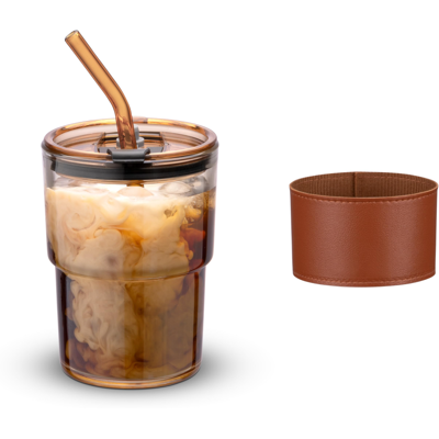 OEM Tasse En Bambou À Jointure (modèle Haut), Couleur Ambre, Avec Couvercle, Paille Et Manchon. Ensemble De Quatre Pièces. Publicité OEM Tasse En Bambou À Jointure (modèle Haut), Couleur Ambre, Avec Couvercle, Paille Et Manchon. Ensemble De Quatre Pièces. Publicité