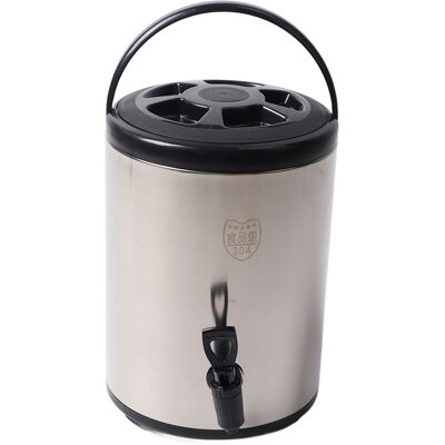 WEYTOLL Distributeur De Boissons Isolé En Acier Inoxydable 304, 8 Litres, Chaud Et Froid, Seau Commercial À Double Couche, Noir, 8l - Publicité WEYTOLL Distributeur De Boissons Isolé En Acier Inoxydable 304, 8 Litres, Chaud Et Froid, Seau Commercial À Double Couche, Noir, 8l - Publicité