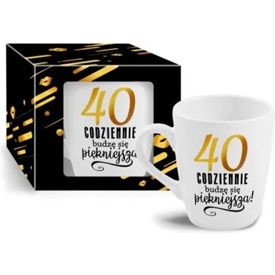 OEM Mug, Cadeau Pour Le 40e Anniversaire D'Une Femme, Épouse - Publicité OEM Mug, Cadeau Pour Le 40e Anniversaire D'Une Femme, Épouse - Publicité