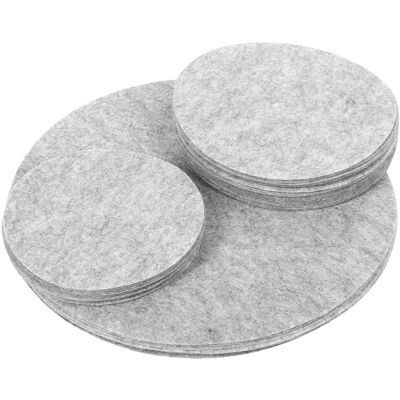 MCKENSA Séparateurs D'Assiettes En Feutre Doux, Protège-poêles Et Casseroles, Gris, 48 Pièces - Publicité MCKENSA Séparateurs D'Assiettes En Feutre Doux, Protège-poêles Et Casseroles, Gris, 48 Pièces - Publicité