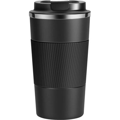 OEM Tasse Café Mug Isotherme De Voyage Isolée En Acier Inoxydable Tasse Voiture Etanche Sans Bpa Tasse Thermique Avec Couvercle Chaud Et Froid (500ml, Noir) - Publicité OEM Tasse Café Mug Isotherme De Voyage Isolée En Acier Inoxydable Tasse Voiture Etanche Sans Bpa Tasse Thermique Avec Couvercle Chaud Et Froid (500ml, Noir) - Publicité