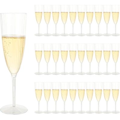 OEM 32 Flûte À Champagne, 180 Ml, Plastique Pc Réutilisable, Transparent, Résistant Aux Chocs, Pour Mariage, Fête - Publicité OEM 32 Flûte À Champagne, 180 Ml, Plastique Pc Réutilisable, Transparent, Résistant Aux Chocs, Pour Mariage, Fête - Publicité