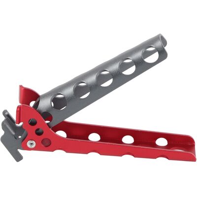 MCKENSA Pinces De Préhension Pour Casseroles Et Bols Chauds, En Alliage D'Aluminium, Anti-brûlures, Pour Le Camping, Noires Et Rouges. Publicité MCKENSA Pinces De Préhension Pour Casseroles Et Bols Chauds, En Alliage D'Aluminium, Anti-brûlures, Pour Le Camping, Noires Et Rouges. Publicité