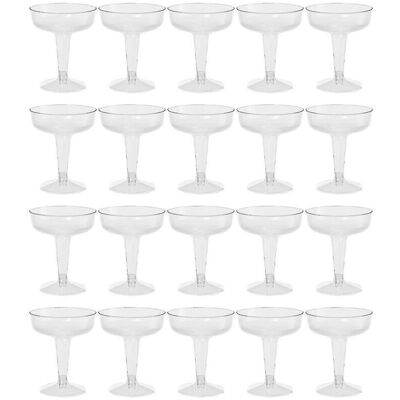MEMKEY Verres À Champagne En Plastique Transparent, 20 Pièces, Pour Fêtes, Tasse En Plastique Transparent - Publicité MEMKEY Verres À Champagne En Plastique Transparent, 20 Pièces, Pour Fêtes, Tasse En Plastique Transparent - Publicité