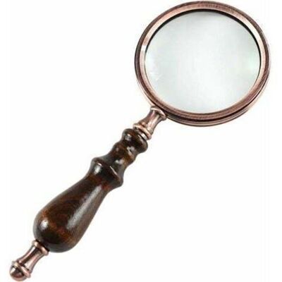 OEM Loupe 10 X En Cuivre Antique Avec Poignée En Bois Et Verre Véritable, Meilleure Loupe De Lecture Pour Personnes Âgées, Dégénérescence Maculaire - Publicité OEM Loupe 10 X En Cuivre Antique Avec Poignée En Bois Et Verre Véritable, Meilleure Loupe De Lecture Pour Personnes Âgées, Dégénérescence Maculaire - Publicité