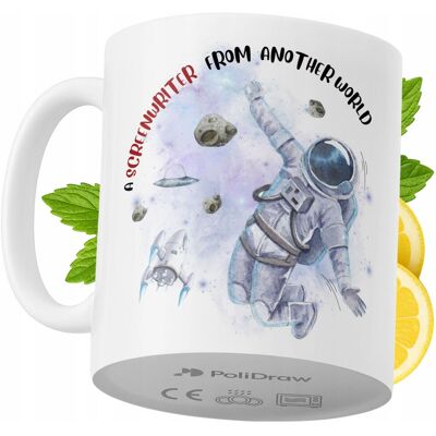 OEM Mug Humoristique Pour Scénariste, Avec Texte Amusant Et Design Graphique. Idéal Pour Les Anniversaires, Les Fêtes Et Les Occasions Spéciales. Mug Premium Pour La Maison, Le Bureau Et Le Travail. Blanc - Publicité OEM Mug Humoristique Pour Scénariste, Avec Texte Amusant Et Design Graphique. Idéal Pour Les Anniversaires, Les Fêtes Et Les Occasions Spéciales. Mug Premium Pour La Maison, Le Bureau Et Le Travail. Blanc - Publicité