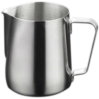 LISATR Pichet À Lait En Acier Inoxydable 150 Ml Pour Mousser Le Lait, Latte Et Cappuccino (argenté)-silver - Publicité LISATR Pichet À Lait En Acier Inoxydable 150 Ml Pour Mousser Le Lait, Latte Et Cappuccino (argenté)-silver - Publicité